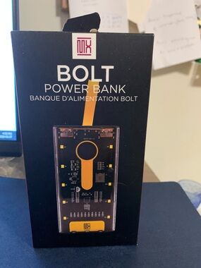Bolt Power Bank Portable Charger - Black & Yellow New in Box